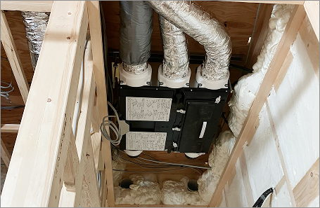 24時間換気と送風システム